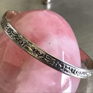 Danecraft | Sterling Silver Flower Bangle Bracelet